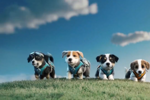 【SORA】Cinematic trailer for a group of adventurous puppies exploring ruins in the sky